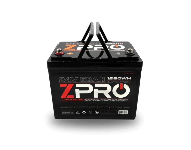 ZPRO 24V 50Ah Lithium Battery