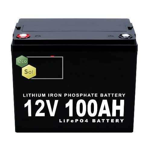 100AH 12 volt Lithium Iron Phosphate Battery by EcoSol